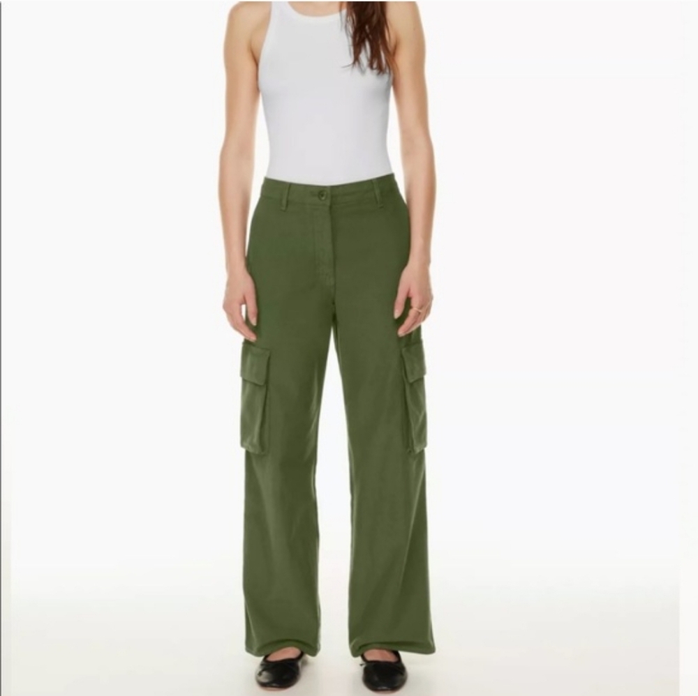 Aritzia Wilfred Sage Cargo Pants Wide Leg Size 6